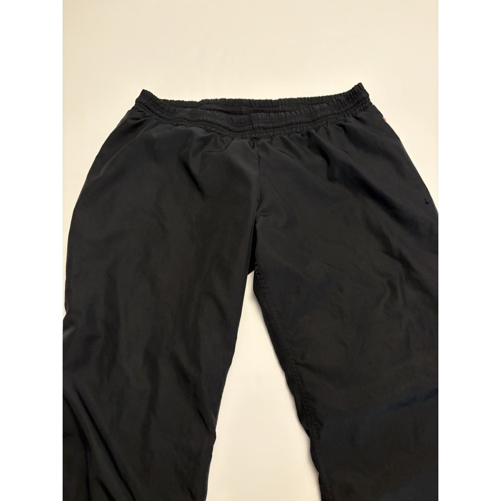 Nike Track Pants Mens Large Black Red Piping Athletic Dept Vintage Y2K Lined